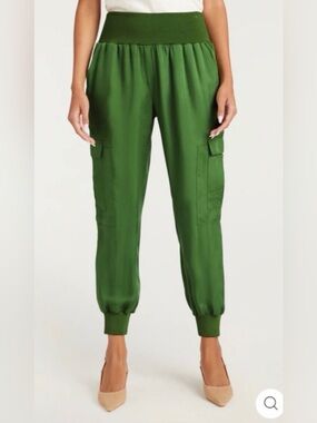cinq a sept Giles Olive Green Cargo Jogger Pants